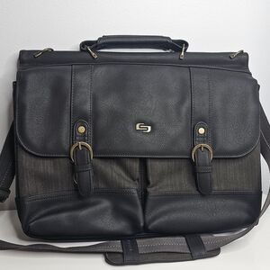 Black Solo Men's Messenger Bag